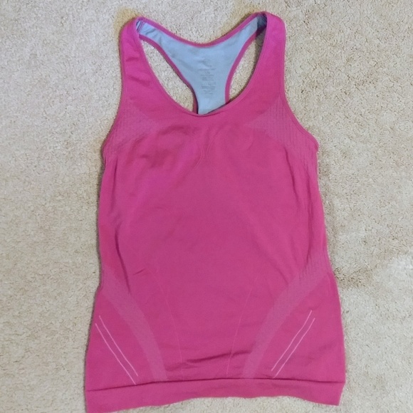 Fushia athletic sports racer top sz large *B - Picture 2 of 5